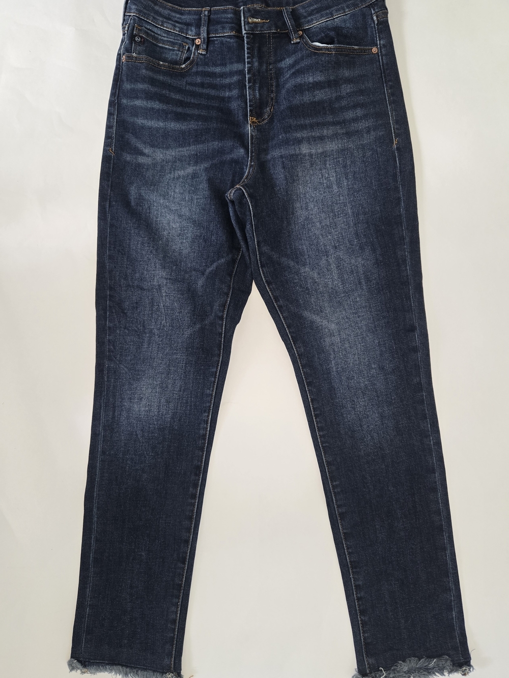 CHARLIE B Dark Wash Studded Frayed Hem Women's Jeans Size 2 NWT - Picture 8 of 10